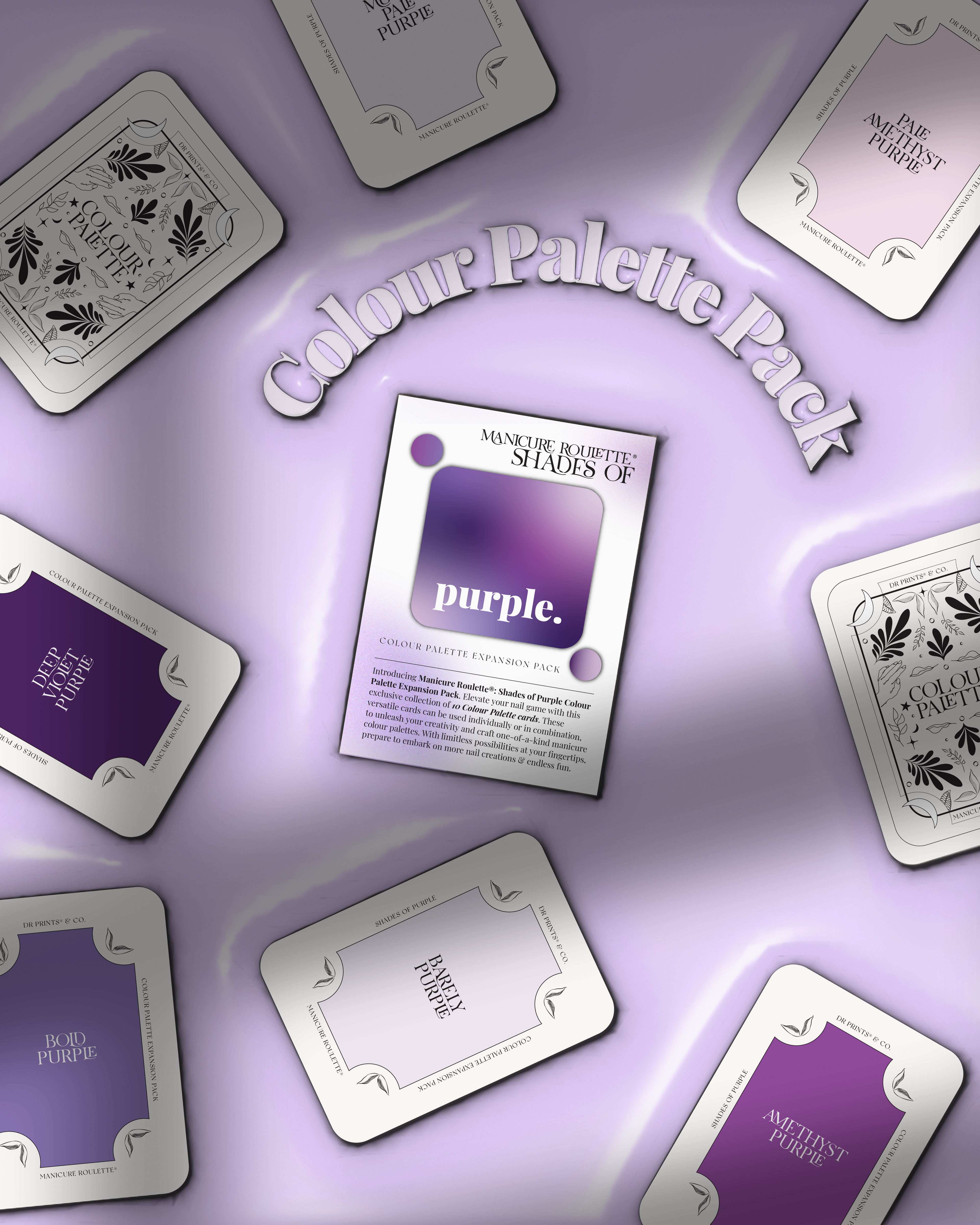 Manicure Roulette Shades of Purple | Purple Colours Colour Palette Expansion Pack
