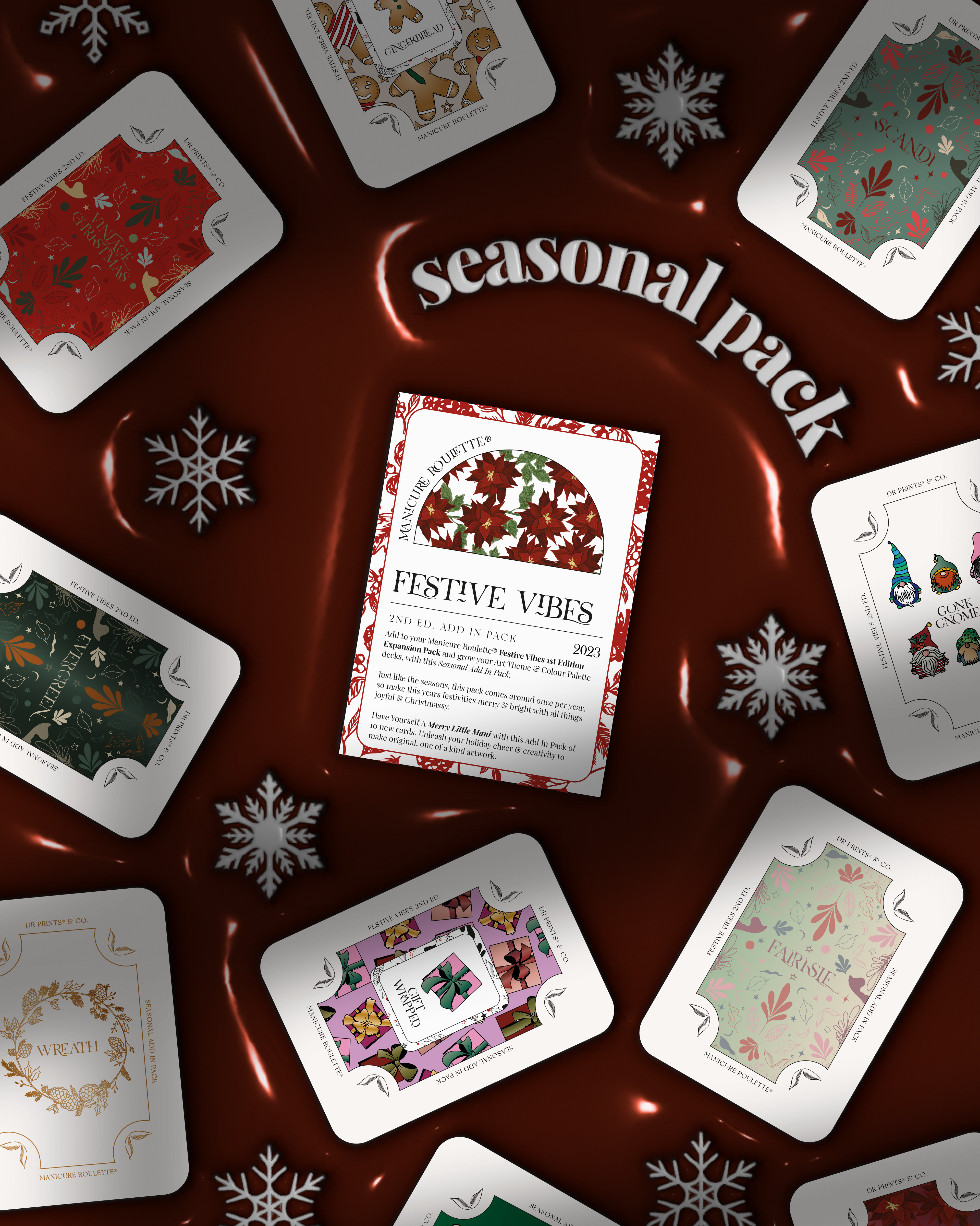 Manicure Roulette Festive Vibes | Christmas Holiday Seasonal Add-In Expansion Pack