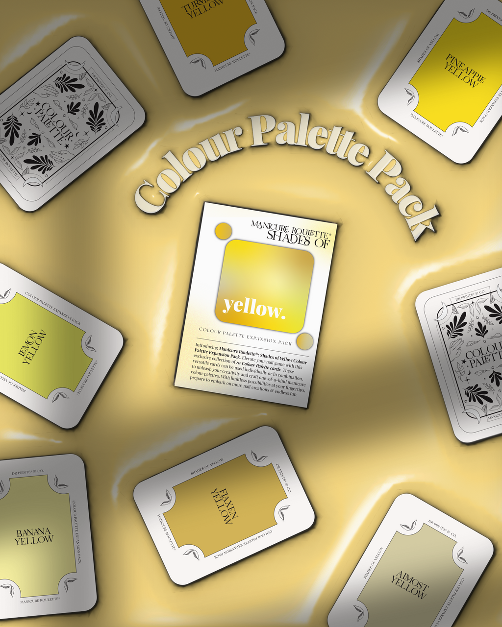 Manicure Roulette Shades of Yellow | Yellow Colours Colour Palette Expansion Pack