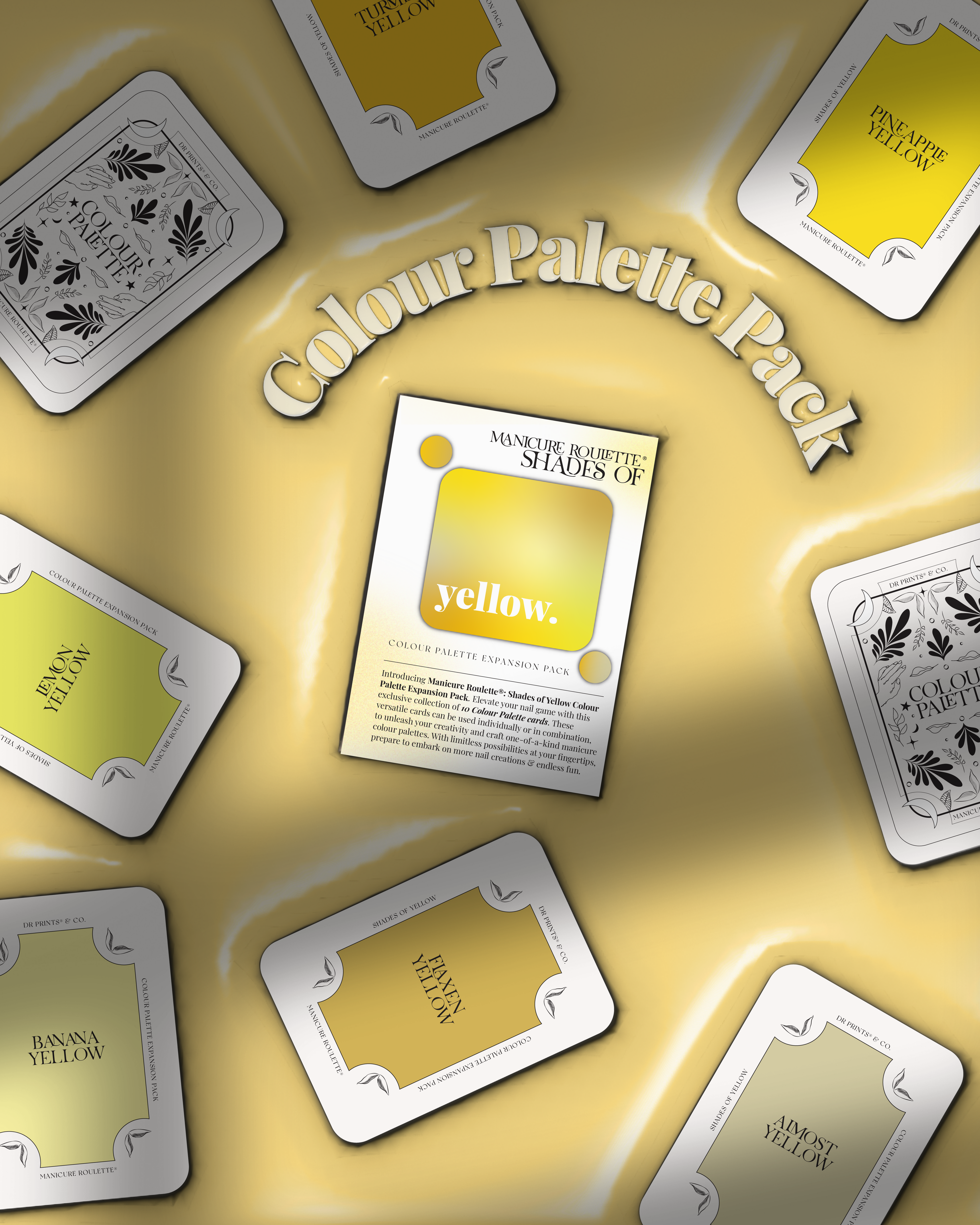 Manicure Roulette Shades of Yellow | Yellow Colours Colour Palette Expansion Pack