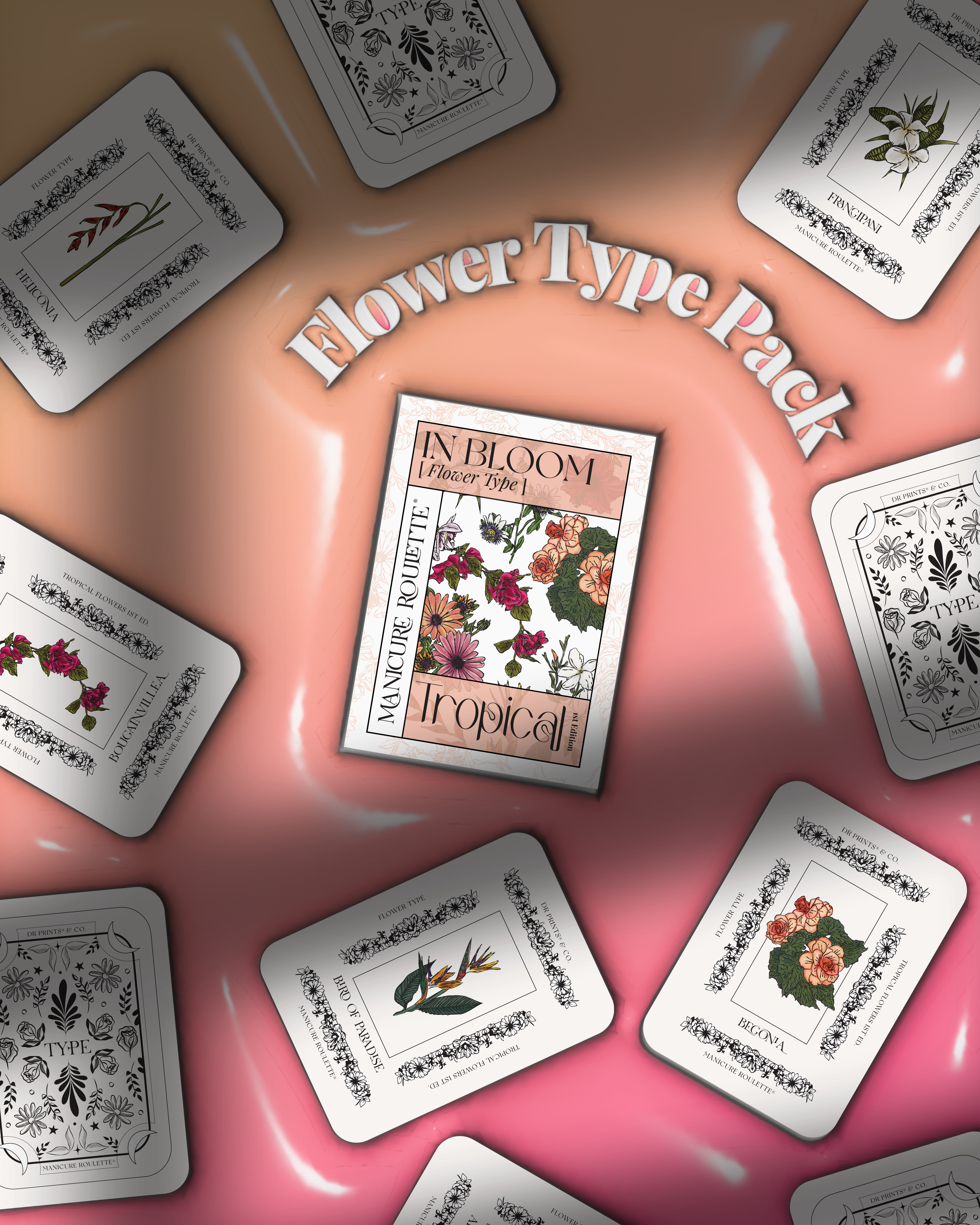 Manicure Roulette: In Bloom | Tropical Flower Type Expansion Pack