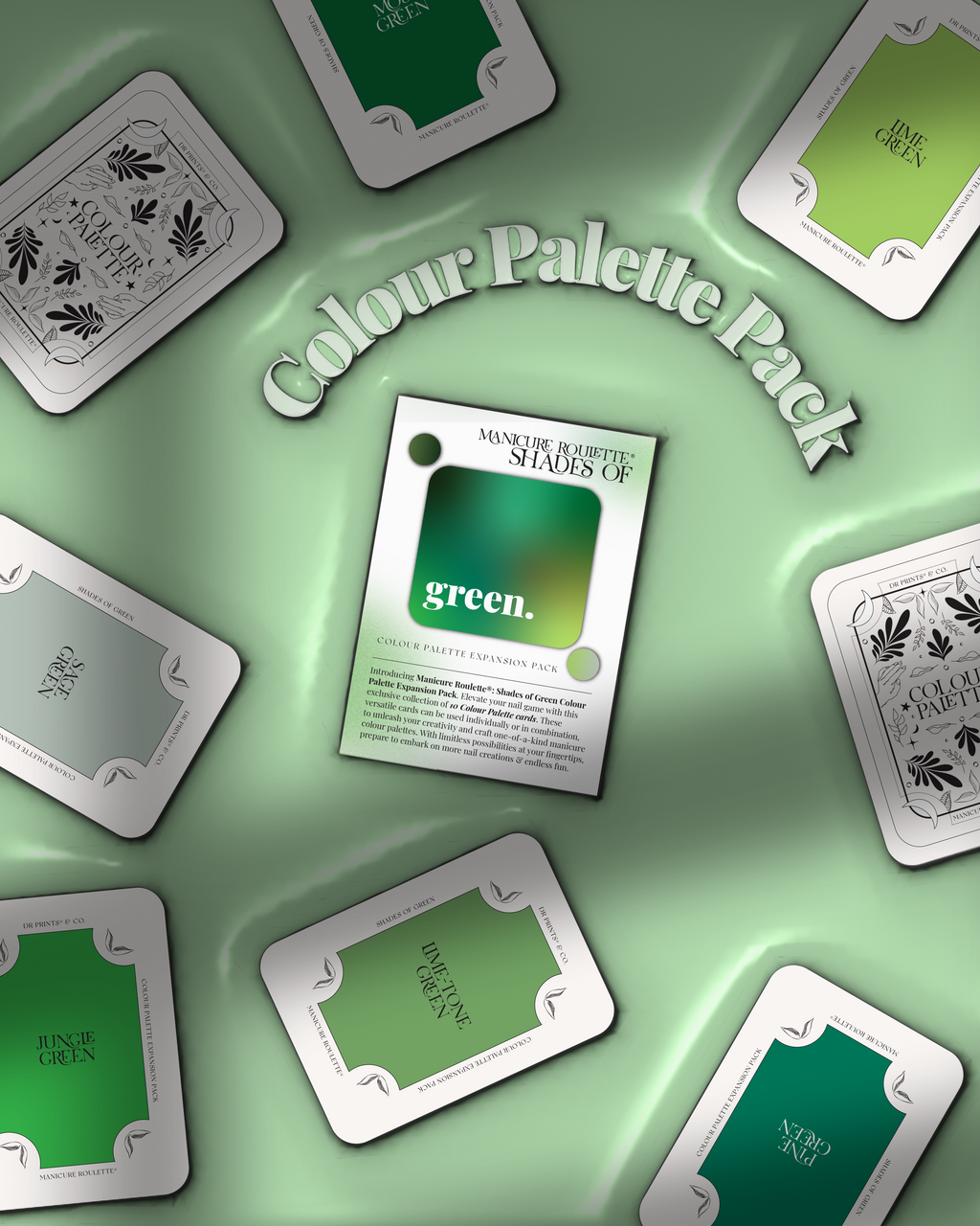 Manicure Roulette Shades of Green | Green Colours Colour Palette Expansion Pack