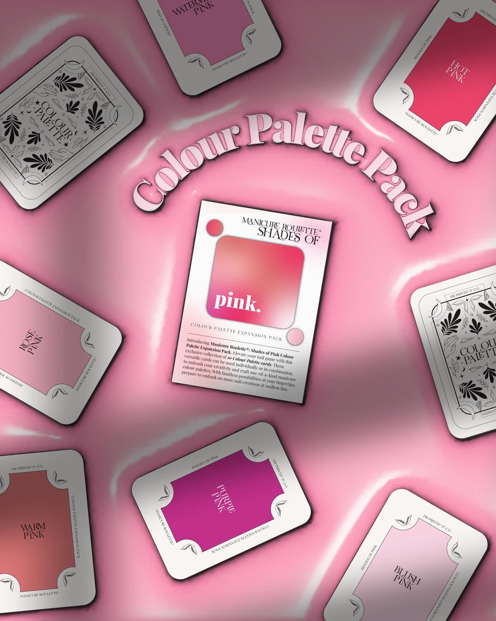 Manicure Roulette Shades of Pink | Pink Colours Colour Palette Expansion Pack