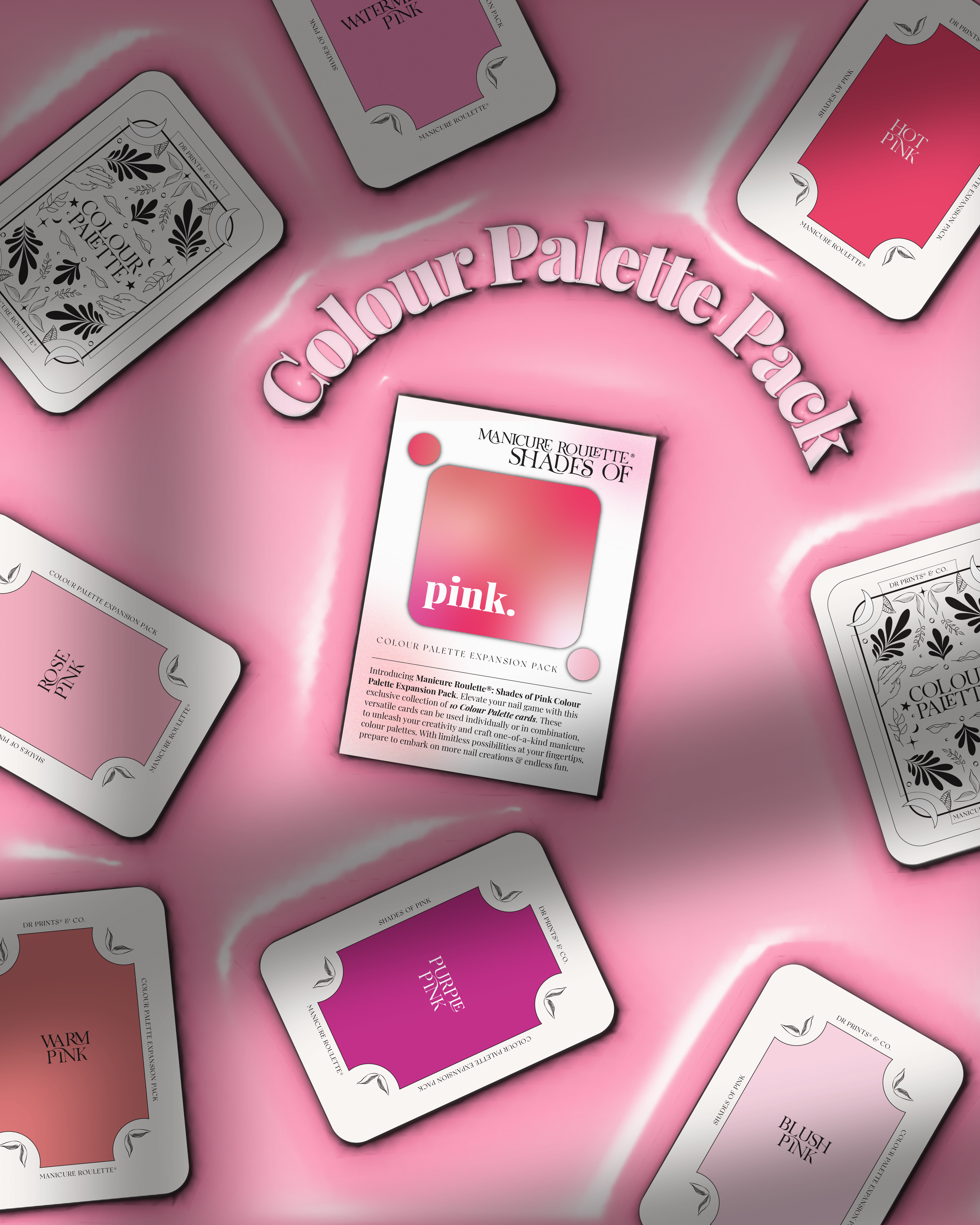 Manicure Roulette Shades of Pink | Pink Colours Colour Palette Expansion Pack