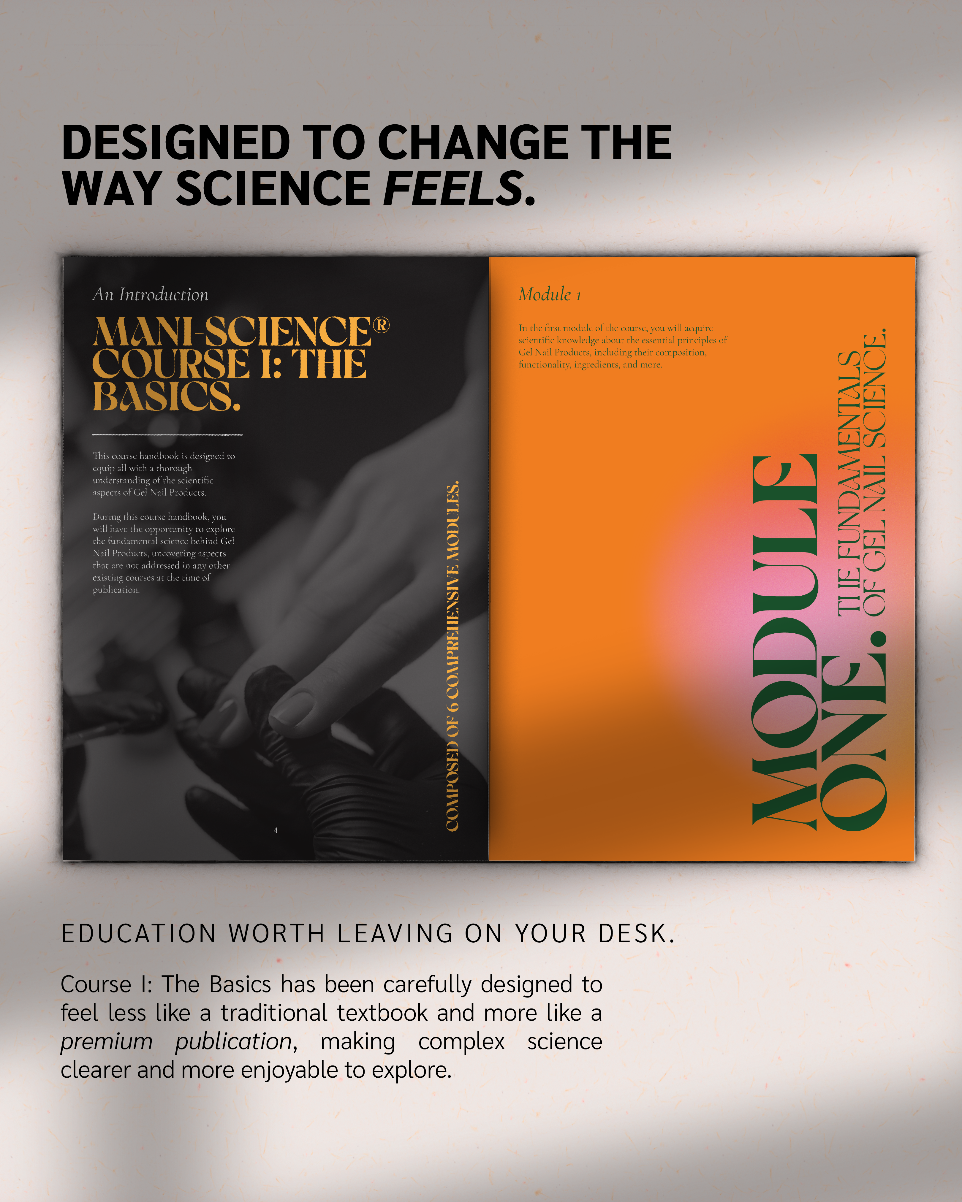 Mani-Science Course I: The Basics - Fundamental Gel Nail Science | Professional Hardback Course Handbook & Reference