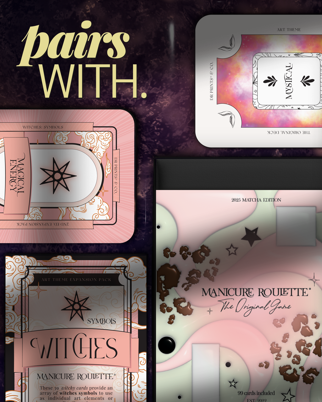 Manicure Roulette Spellcast & Sorcery | Mystical & Magic Art Theme Expansion Pack