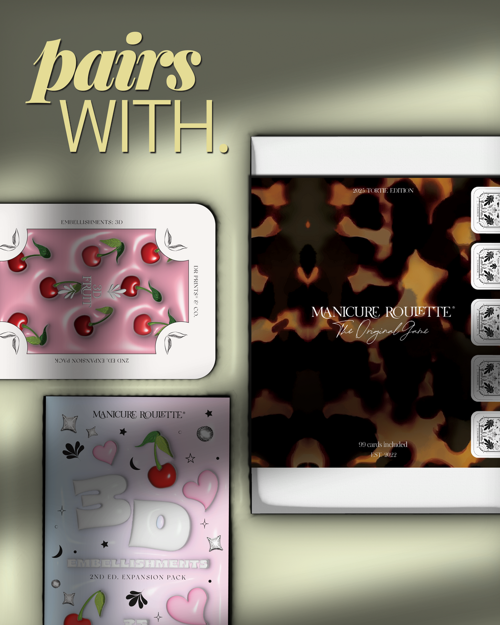 Manicure Roulette Fruitti Tutti | Fruit Art Theme Expansion Pack