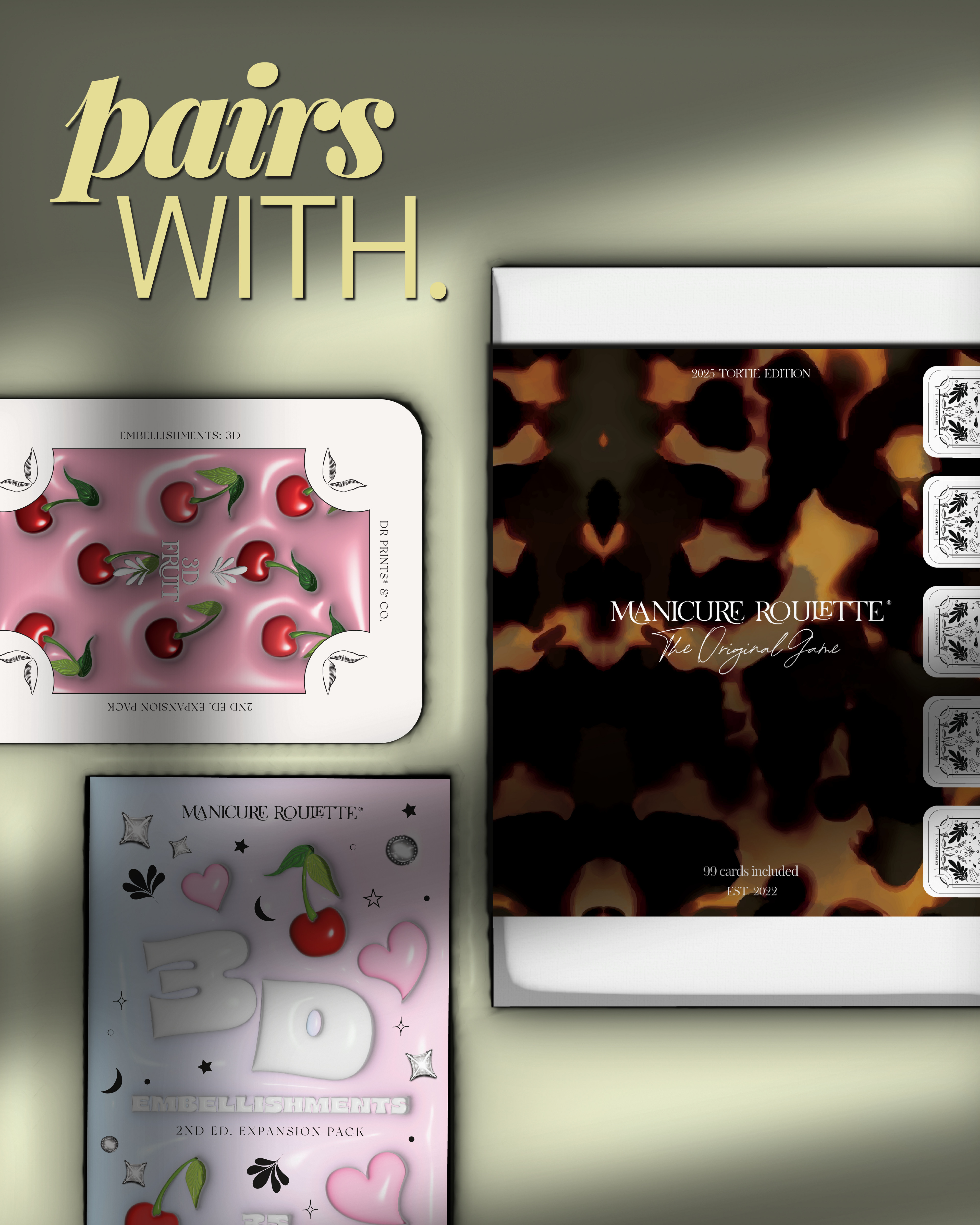 Manicure Roulette Fruitti Tutti | Fruit Art Theme Expansion Pack