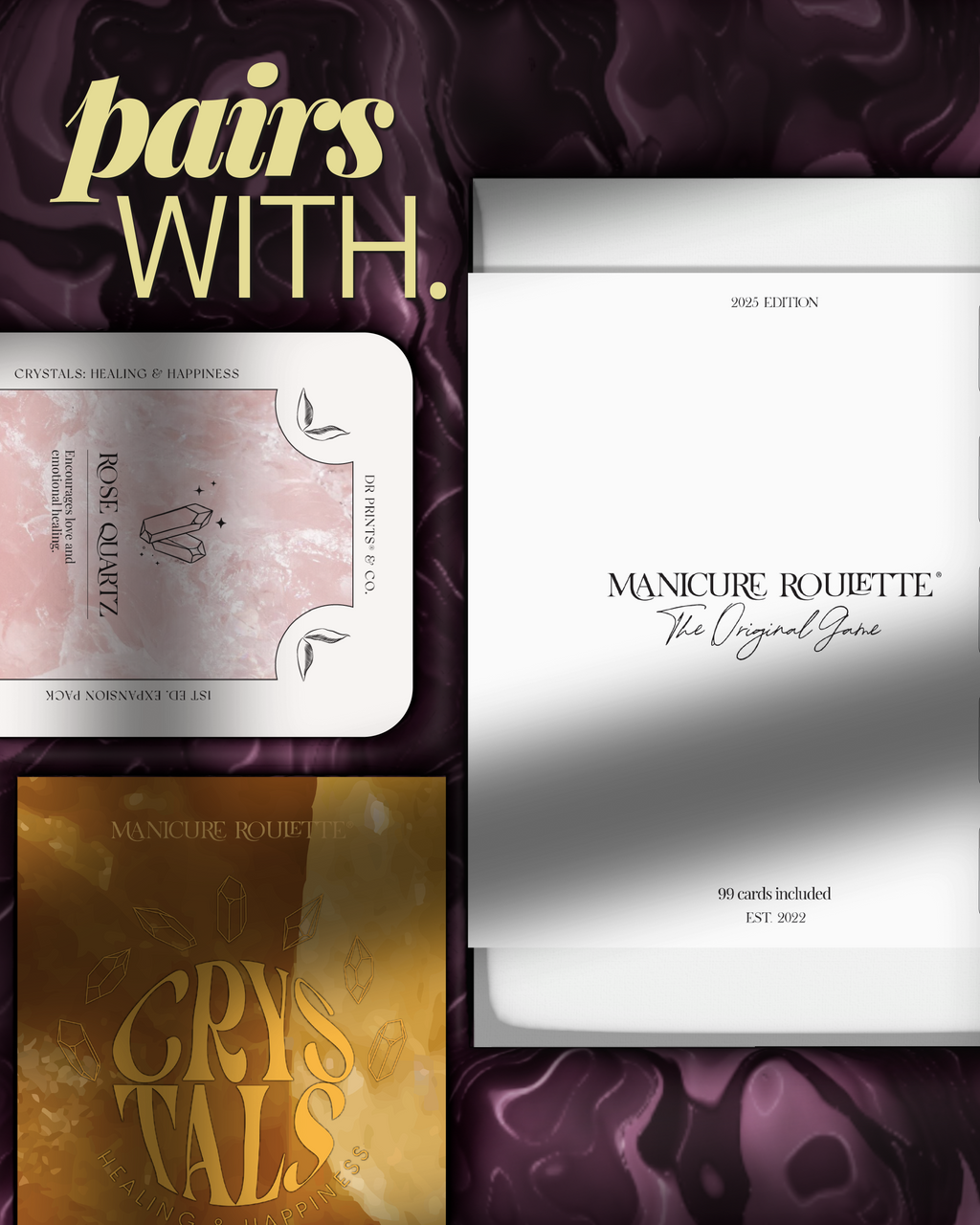 Manicure Roulette Crystals: Protection & Positivity | Art Theme Expansion Pack