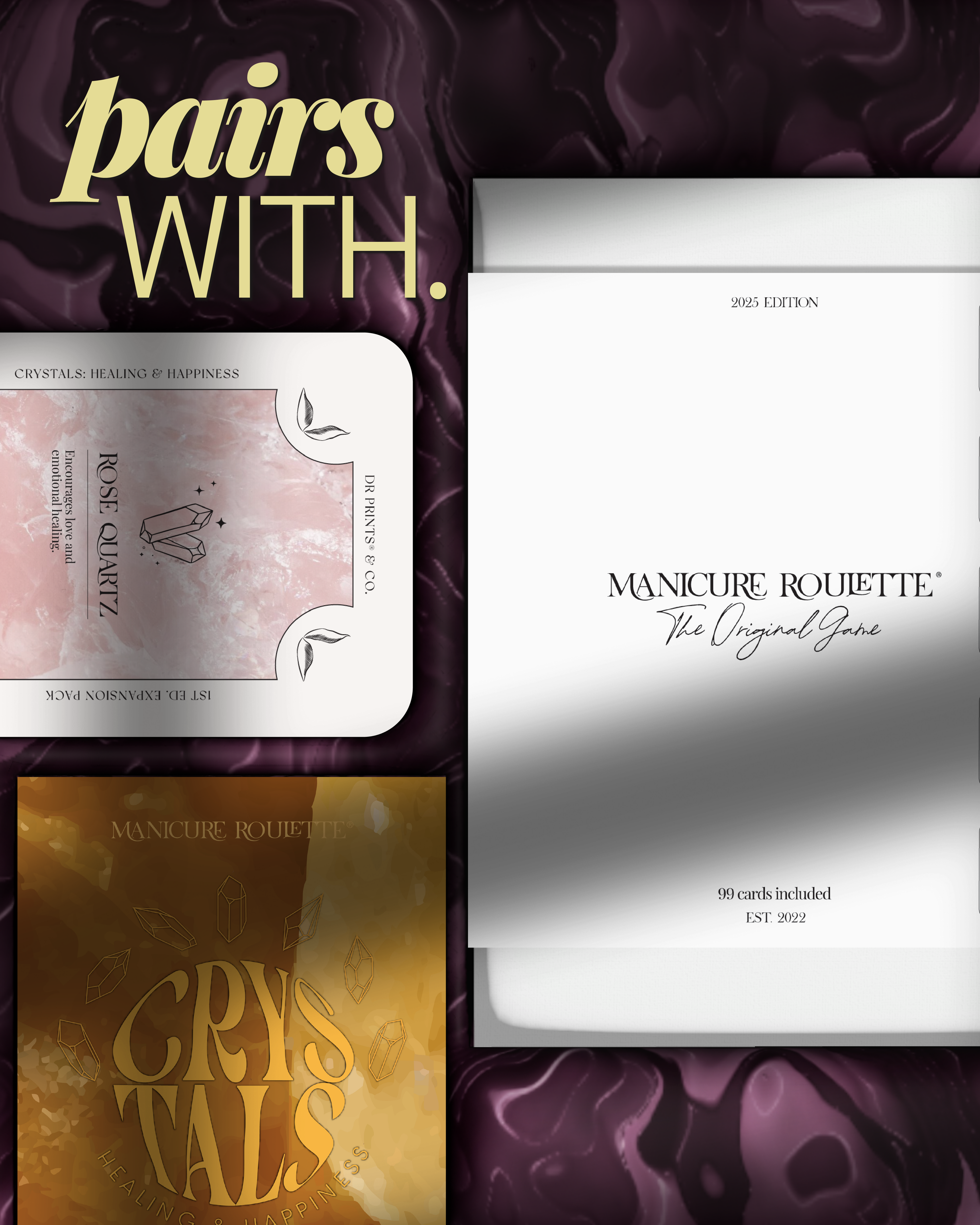 Manicure Roulette Crystals: Protection & Positivity | Art Theme Expansion Pack