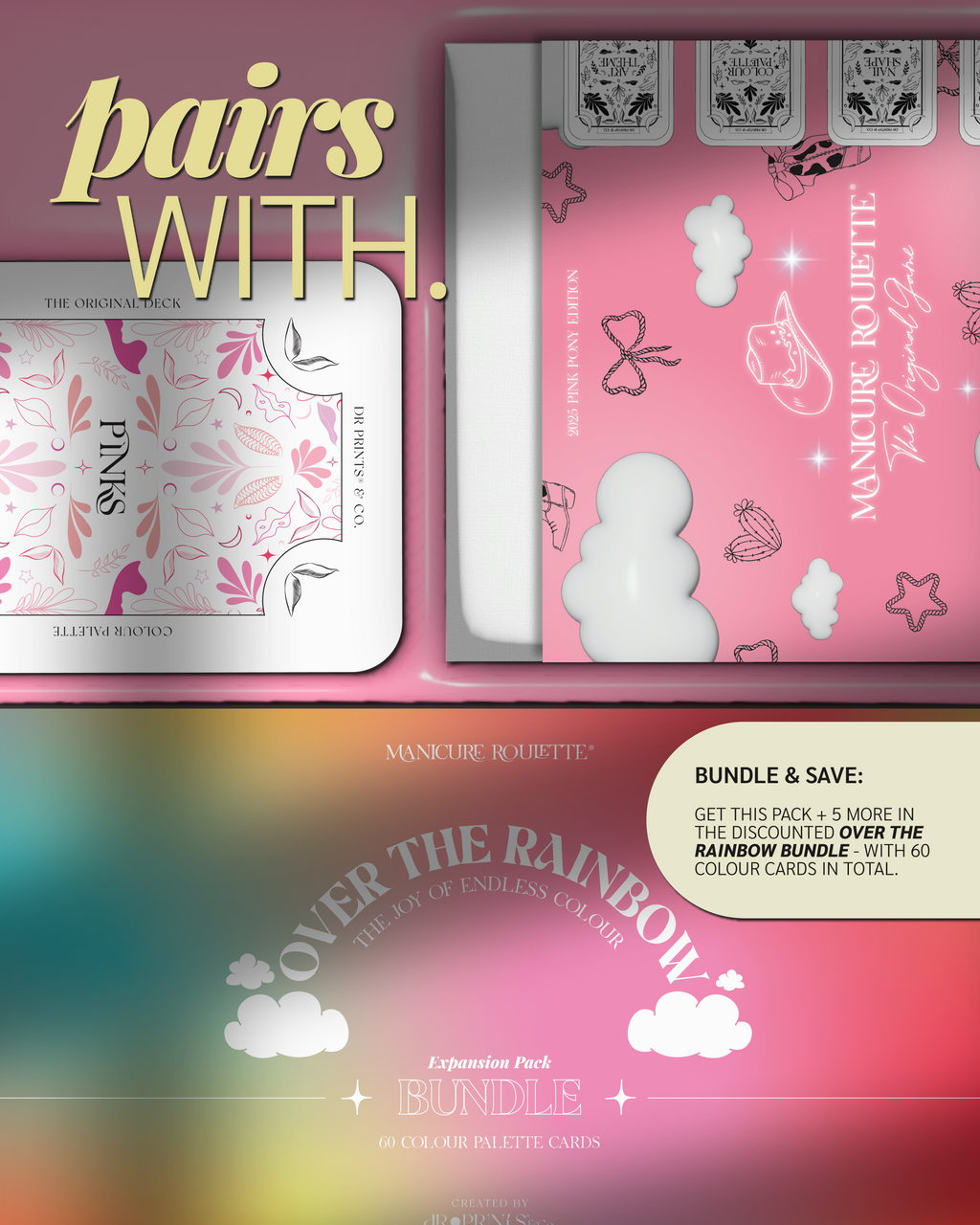 Manicure Roulette Shades of Pink | Pink Colours Colour Palette Expansion Pack