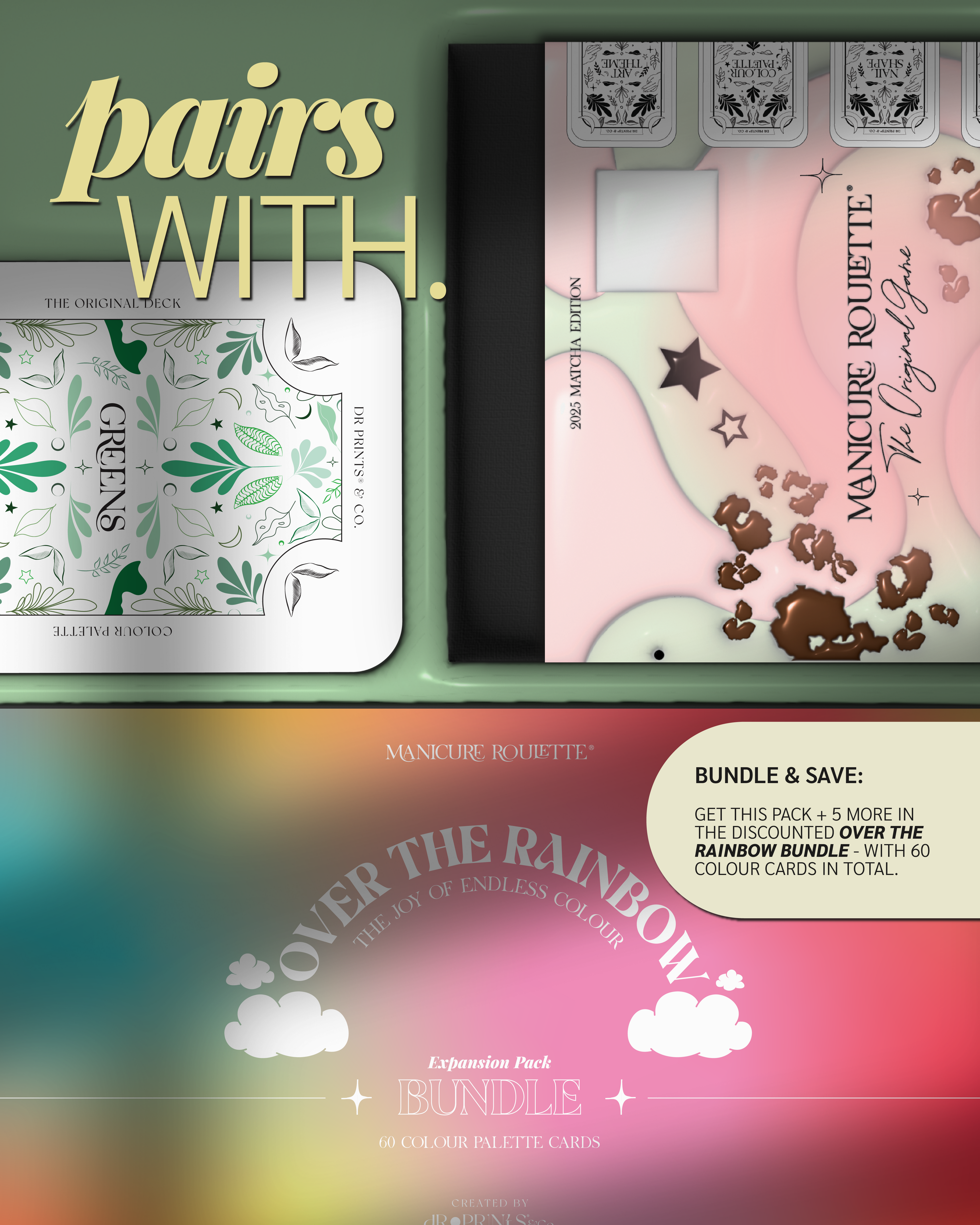 Manicure Roulette Shades of Green | Green Colours Colour Palette Expansion Pack
