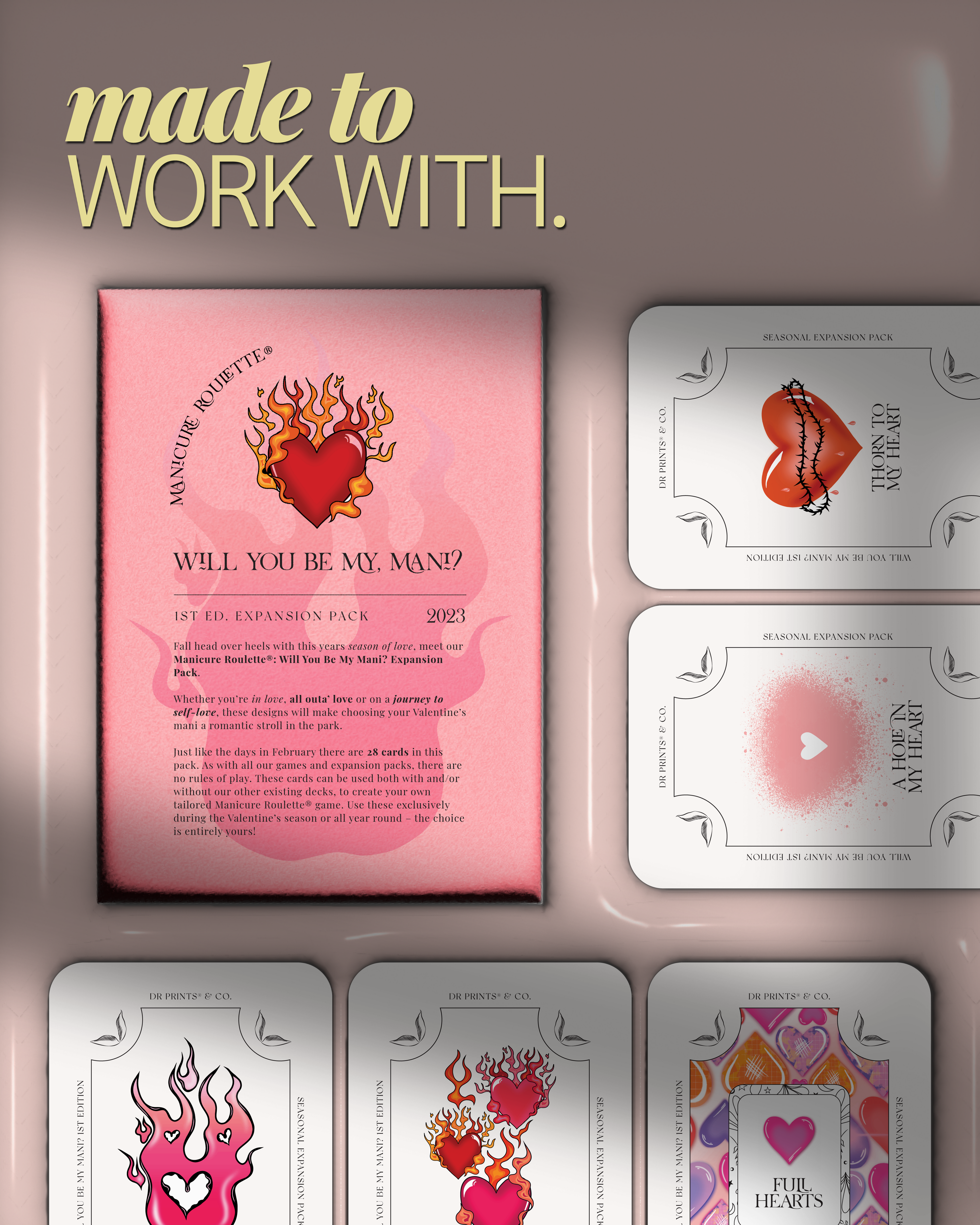 Paint Cure Peel Heart Shapes Shape Guide Kit | 10 Reusable Guides to Pre-make Gel Nail Art