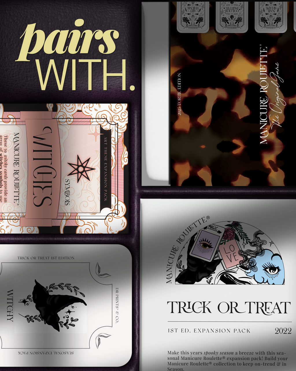 Manicure Roulette Witches Which Witch? | Art Theme Expansion Pack