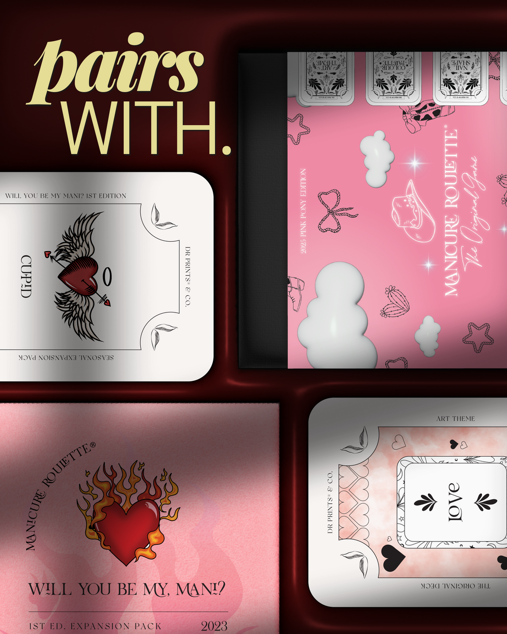 Manicure Roulette Love At First Mani | Art Theme Expansion Pack