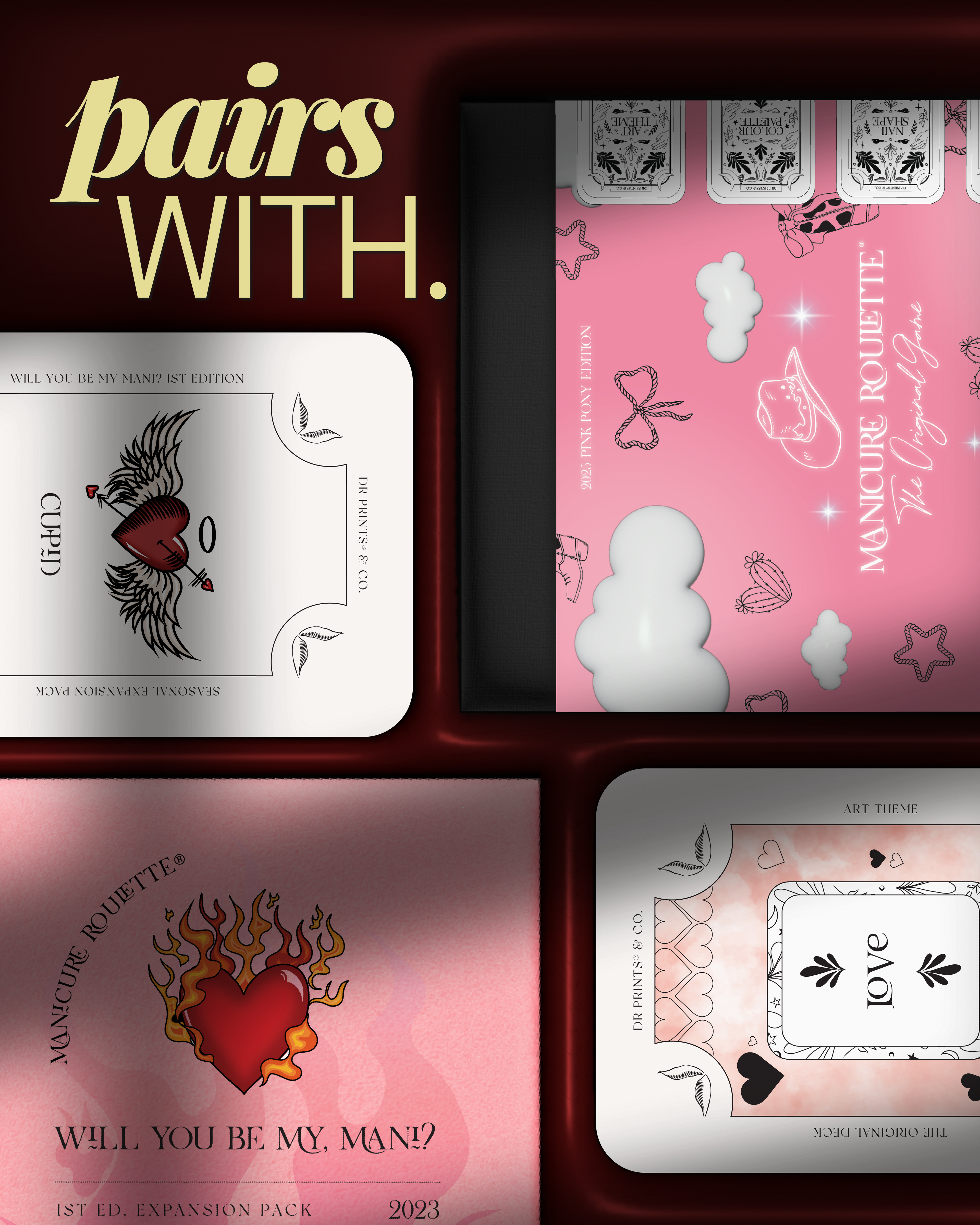 Manicure Roulette Love At First Mani | Art Theme Expansion Pack