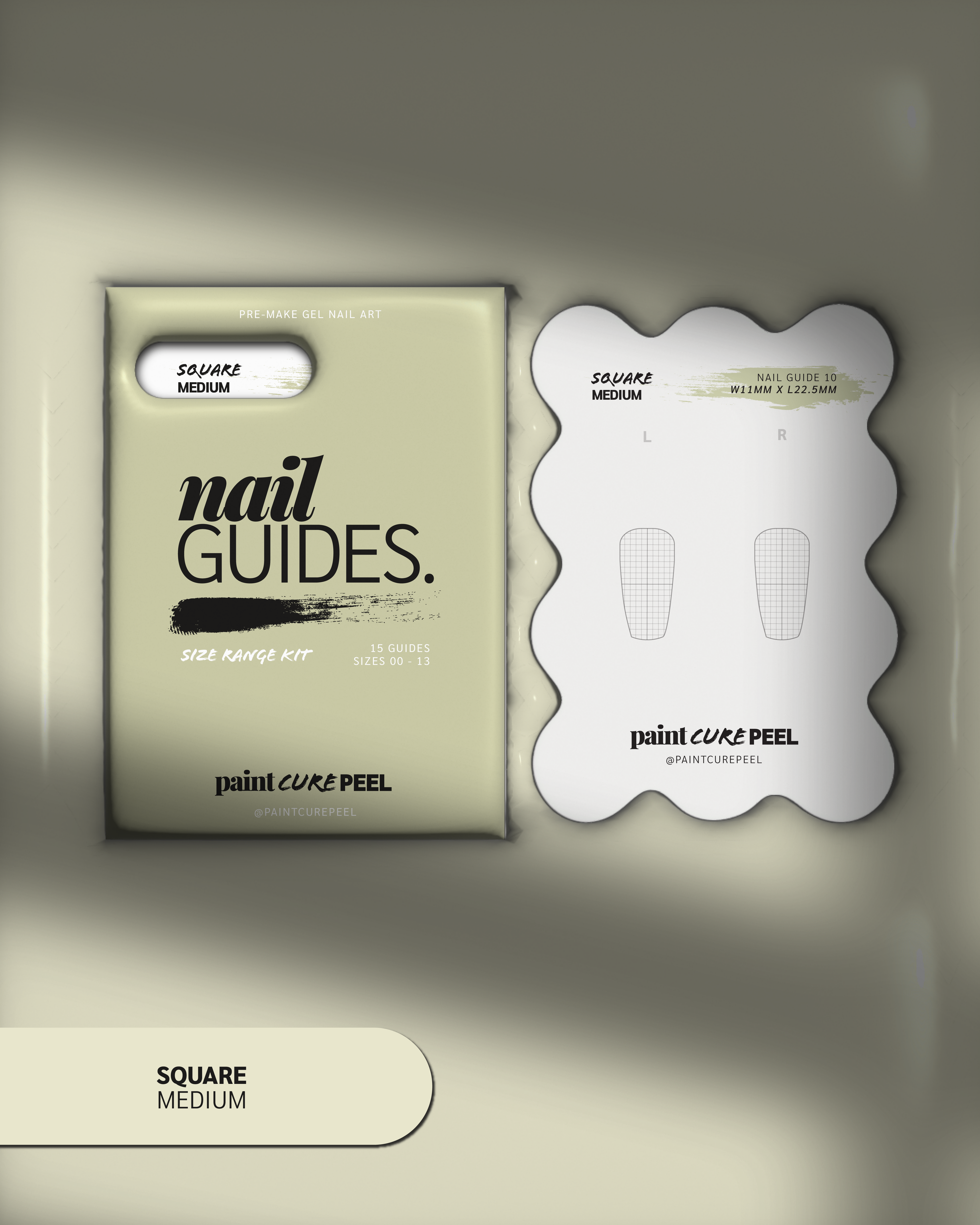 Paint Cure Peel Nail Guides Starter Bundle | Express Nail Art (Worth £52.96)