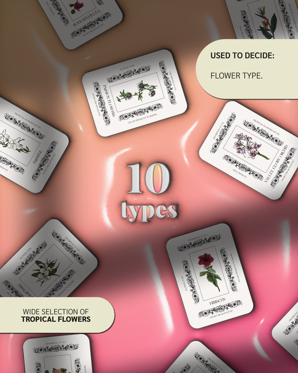 Manicure Roulette: In Bloom | Tropical Flower Type Expansion Pack