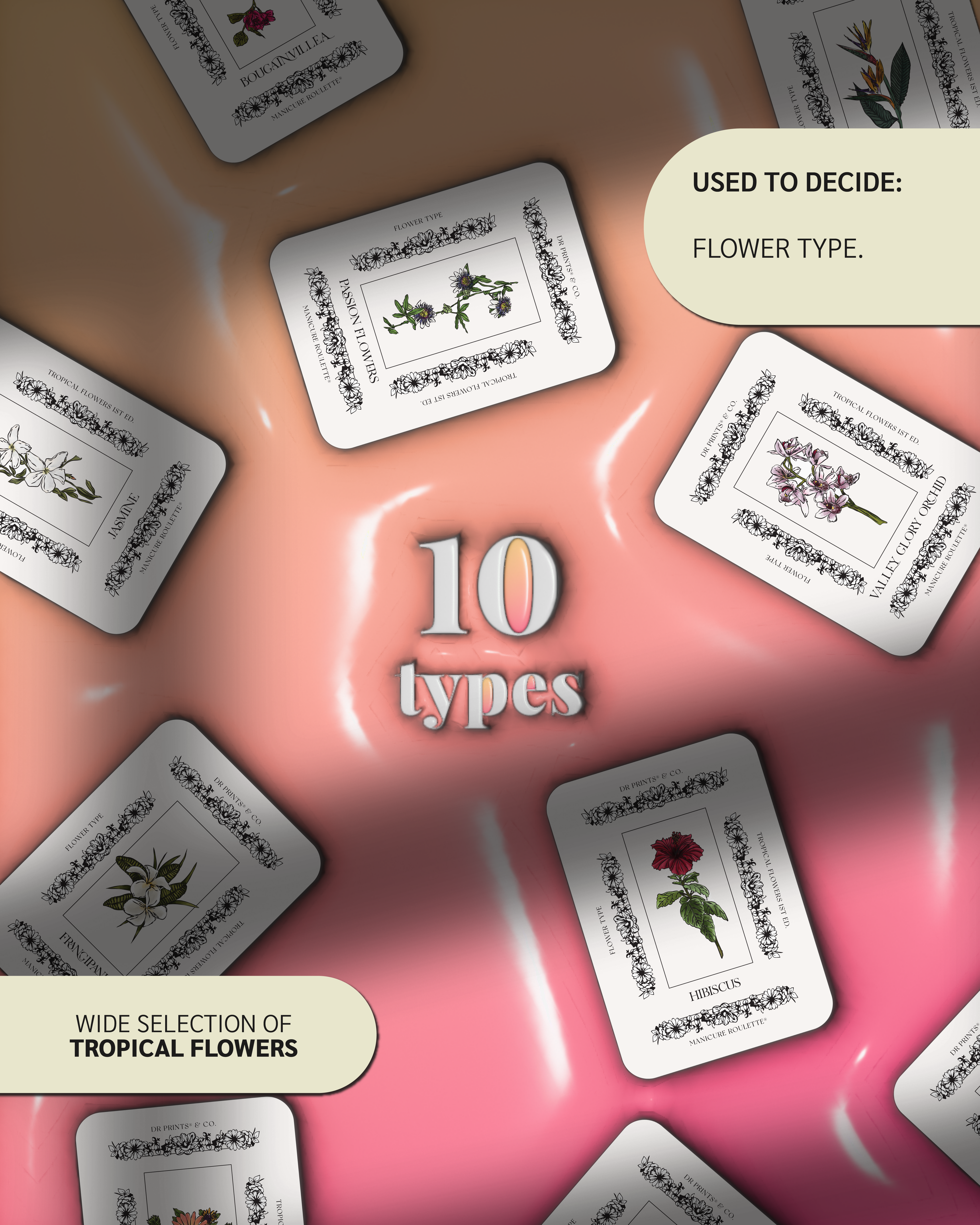 Manicure Roulette: In Bloom | Tropical Flower Type Expansion Pack