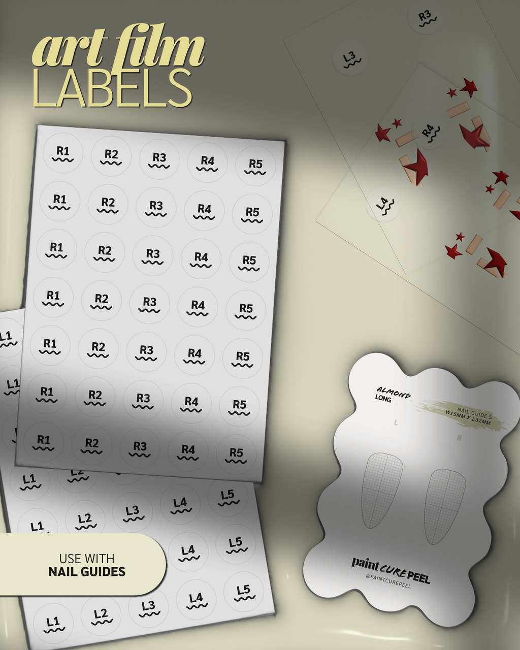 Paint Cure Peel Paint Cure Number | Art Film Labels