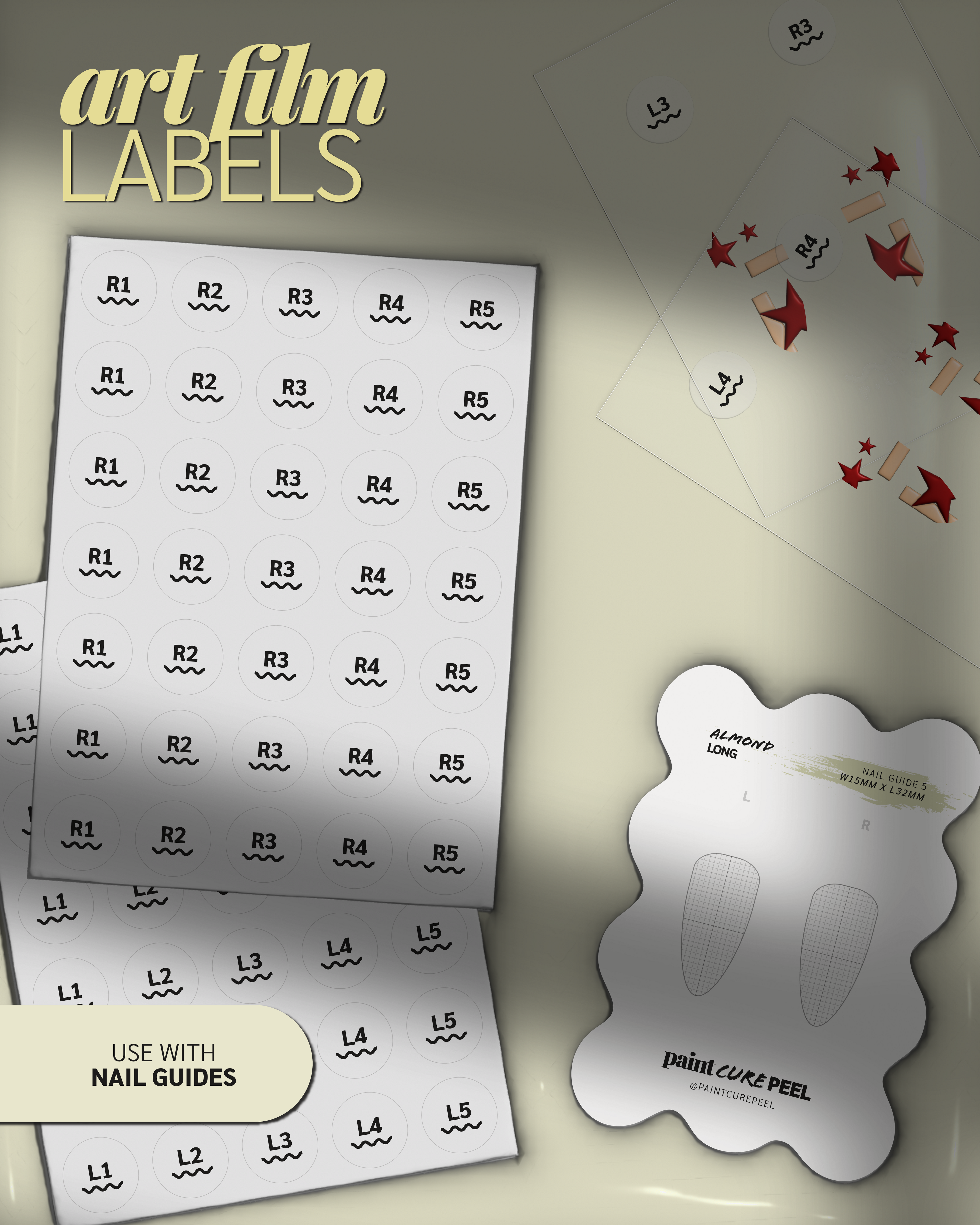 Paint Cure Peel Paint Cure Number | Art Film Labels