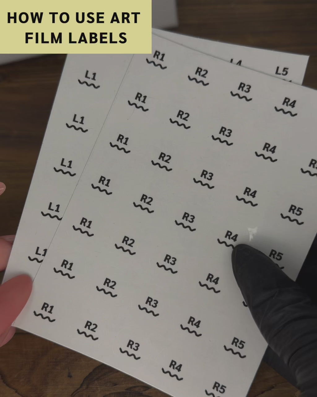Paint Cure Peel Paint Cure Number | Art Film Labels
